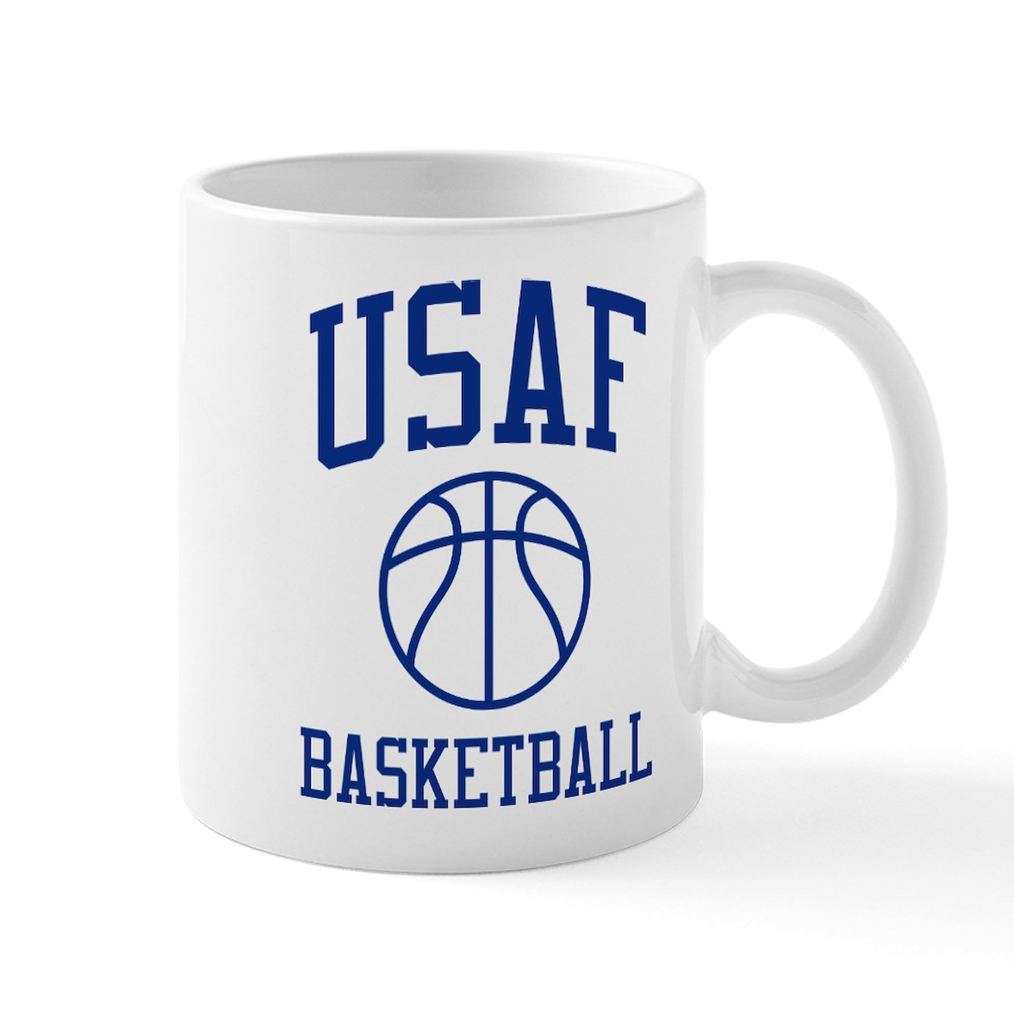 USAF Basketball Ceramic Coffee Mug 11 oz (325 ml) - Perfect for Military Gifts, Office Use & Coffee Lovers
