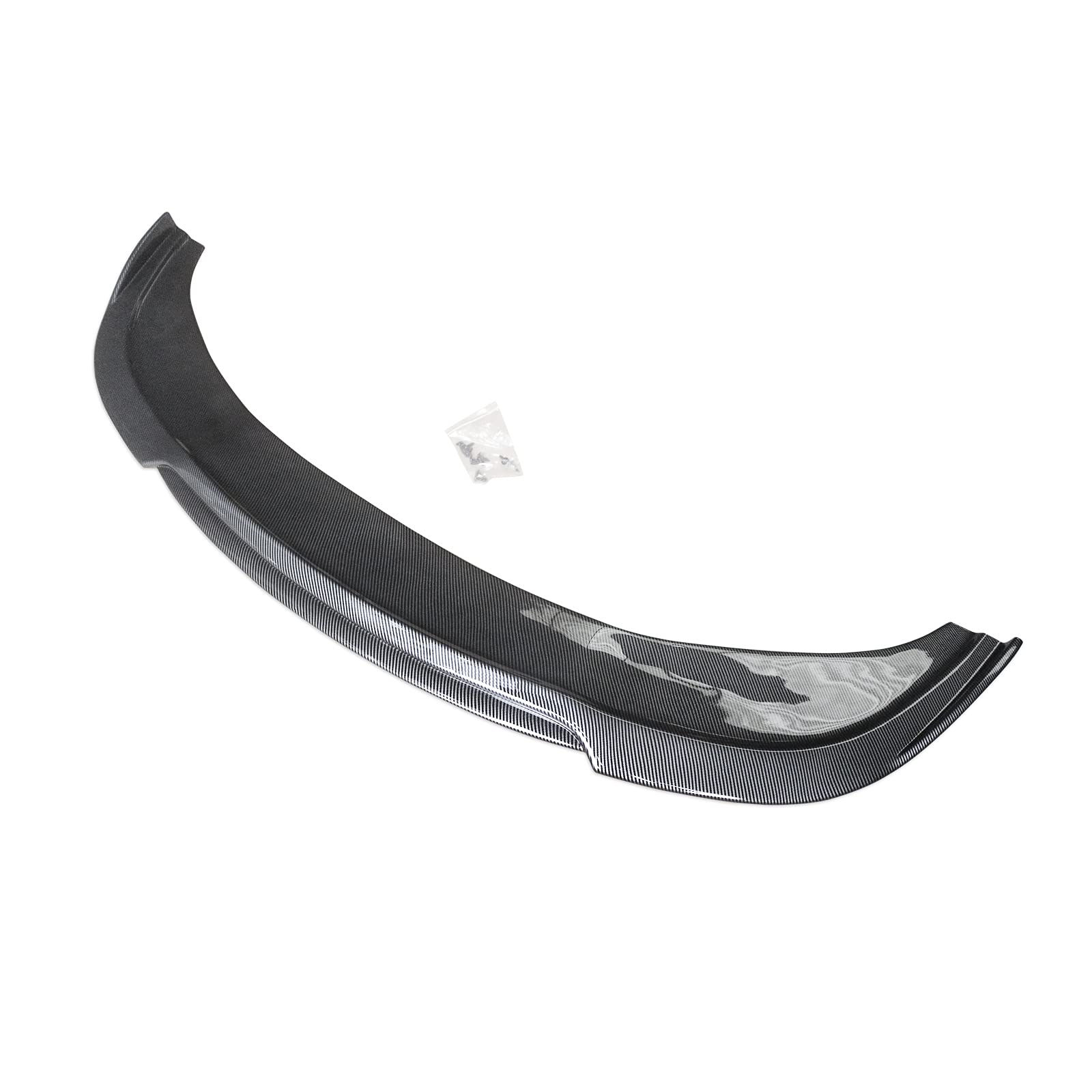 NINTE Front Lip Spoiler for 2015-2020 Chrysler 300 RT - ABS Painted Carbon Fiber Double-Deck Style Bumper Splitter - Aggressive Look & Enhanced Aerodynamics for Street & Show Cars