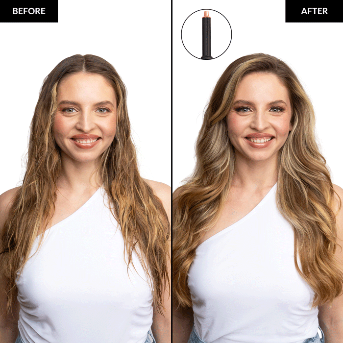 Rose Gold Super Styler Pro - Professional Hair Styler for Curling & Straightening | Perfect for Home & Salon Use | Gift for Women & Teens