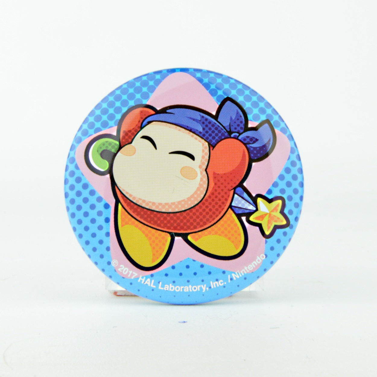 Official Nintendo Kirby Battle DX Takara Tomy Round Can Badge Pin - Cute Collectible Anime Character Accessory for Backpacks, Jackets & Cosplay