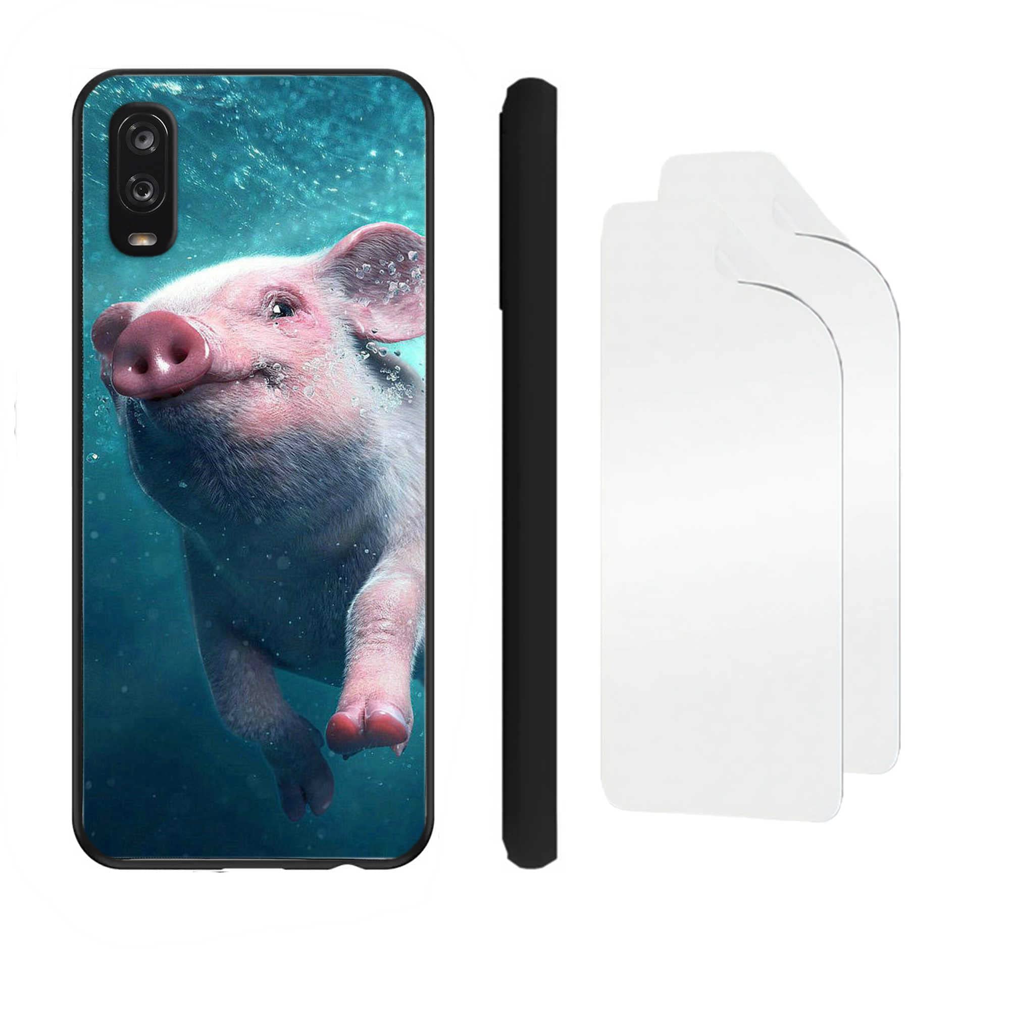 Jitterbug Smart 3 Phone Case & Lively Smart Case Cover with 2-Pack TPU Screen Protectors - Shockproof Protective Cover for Seniors - Perfect for Daily Use, Travel & Outdoor Activities