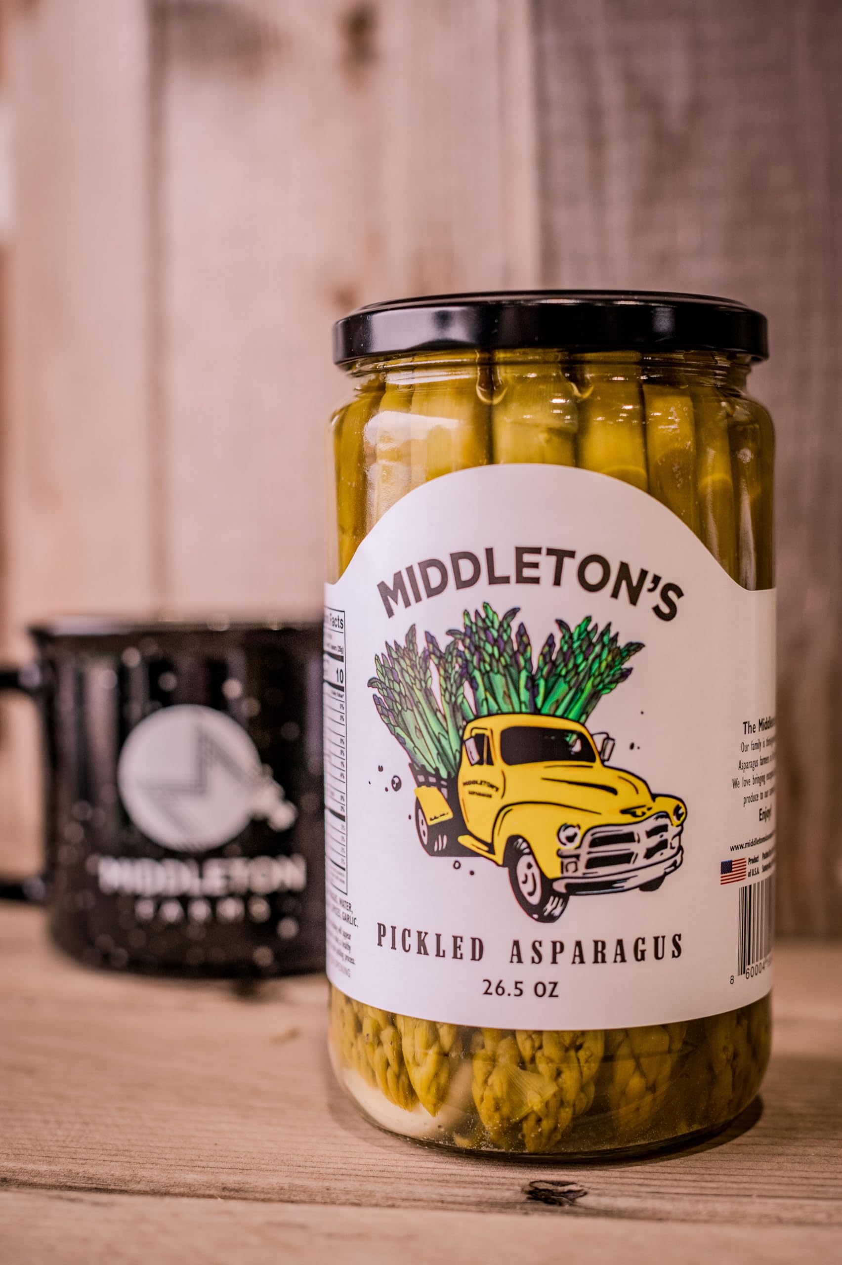 Middleton Farms Pickled Asparagus Variety Pack - 3 Jars of Farm-Fresh Purple, Green & Spicy Pickled Asparagus | USA Made, Farm to Table | 26.5oz Each | Perfect for Charcuterie Boards, Gifts & Gourmet Cooking