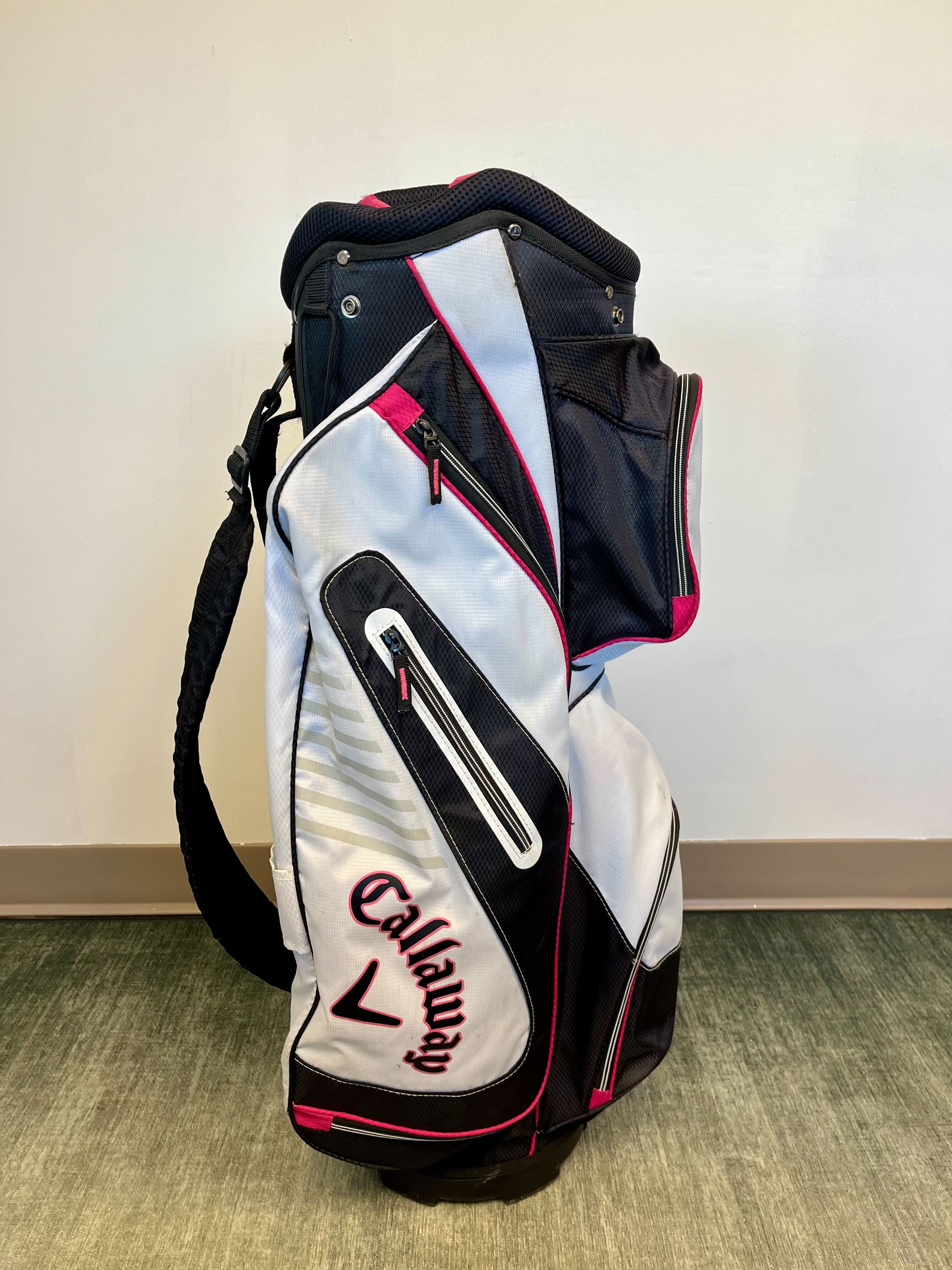 Callaway Golf Stand Bag - 10-Way Divider, 6 Pockets, Adjustable Strap & Waterproof Rain Cover - Perfect for Golfers & Outdoor Sports Enthusiasts
