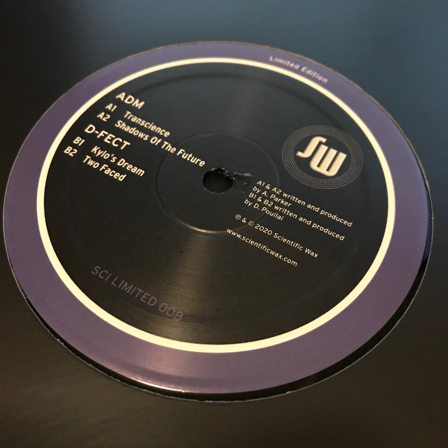 ADM D Fect – Transcience / Shadows Of The Future / Kylo's Dream / Two Faced – SCI Limited 008 Vinyl Record – Limited Edition Electronic Music for DJs & Collectors – Perfect for Nightclubs & Home Listening