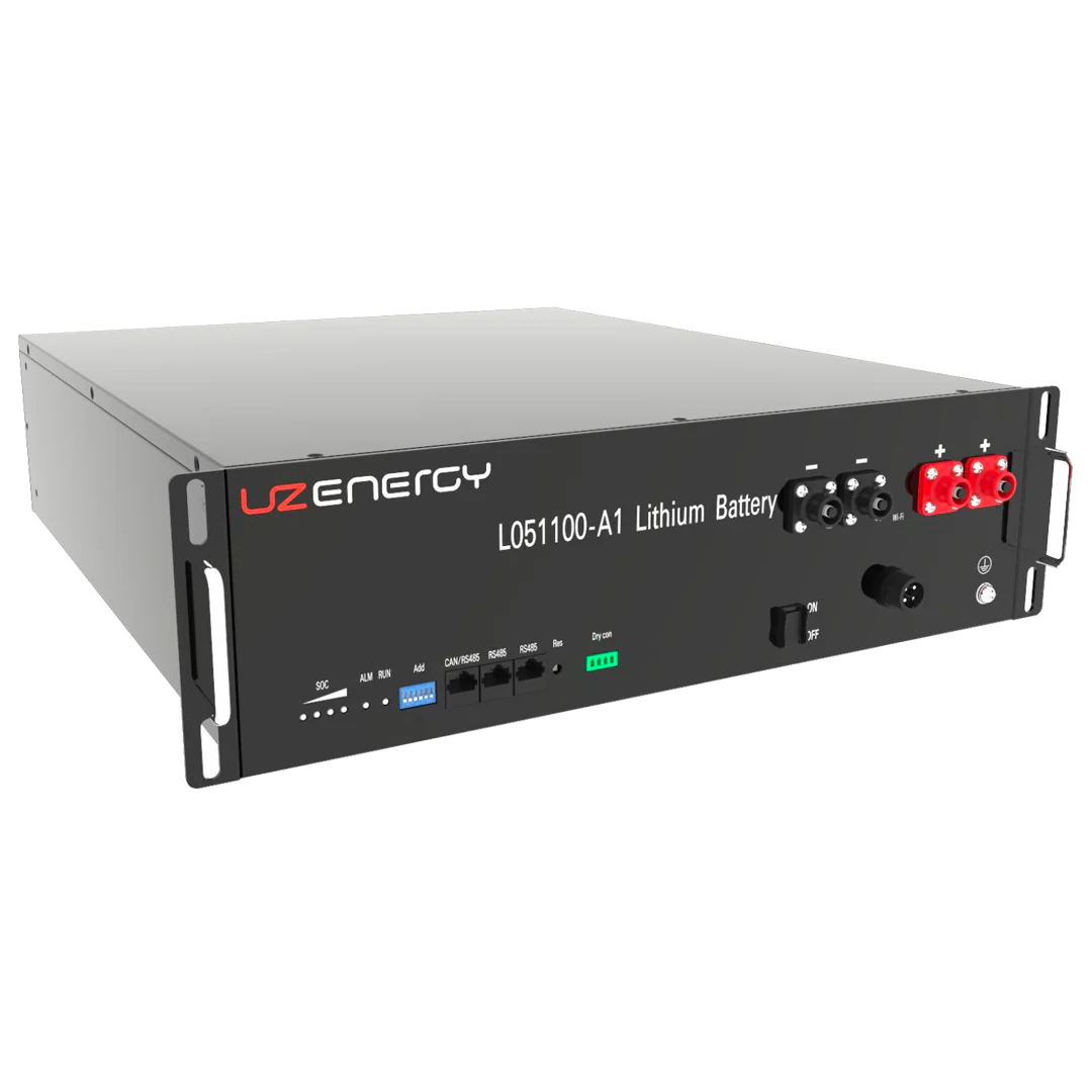 UZ Energy Powerlite 5kWh 51.2V 100Ah Lithium Battery System for Home Solar Storage, RV, Off-Grid Power Backup