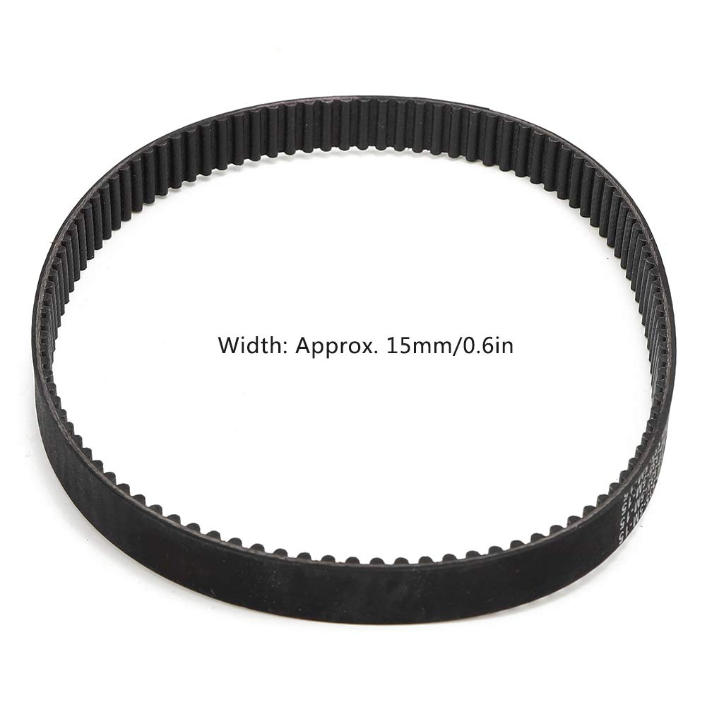 15mm/0.6in Drive Belt for Electric Scooters & E-Bikes - Lightweight Plastic Replacement Belt for Outdoor Use - Perfect for Commuting, Leisure Riding and Last-Mile Transportation (Black)