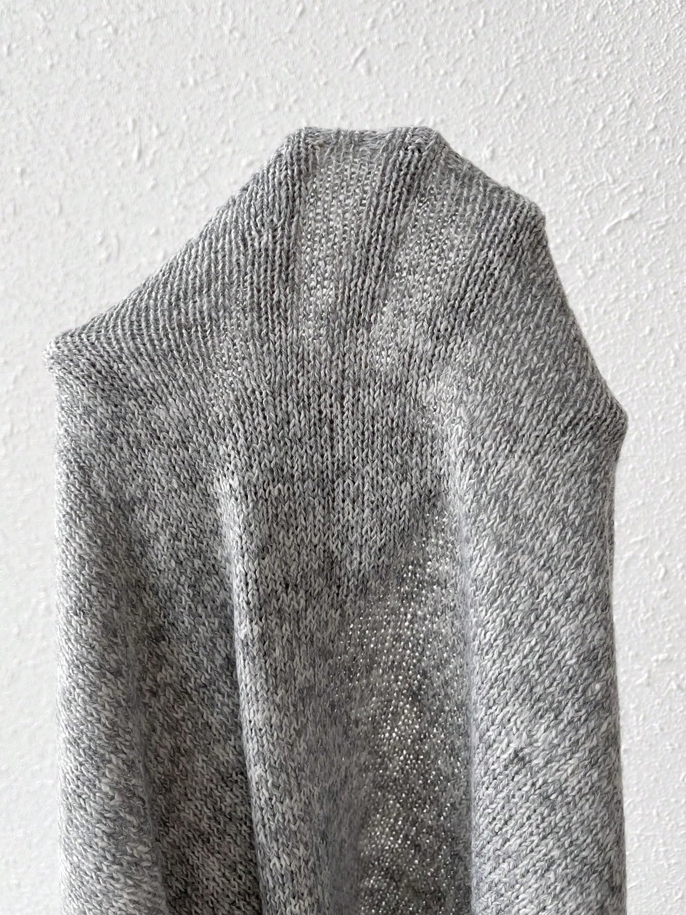 SHENHE Women's Casual Loose Fit V-Neck Sweater Dress - Long Knit Vest Jumper Dress in Grey for Fall & Winter | Perfect for Office, Date Night & Weekend Outfits
