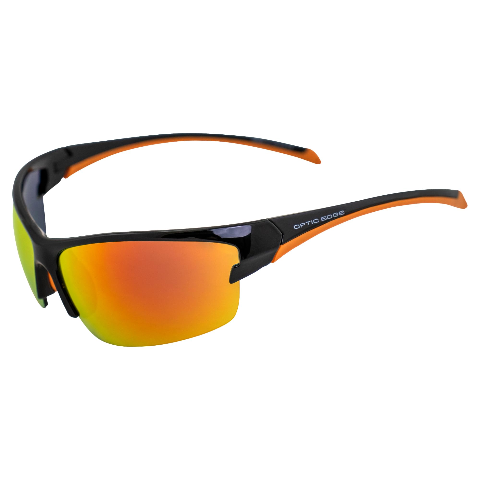 Boys' Polarized Sports Wrap Sunglasses for Running Cycling Golf - UV Protection & Anti-Glare - Lightweight Comfortable Fit for Outdoor Activities