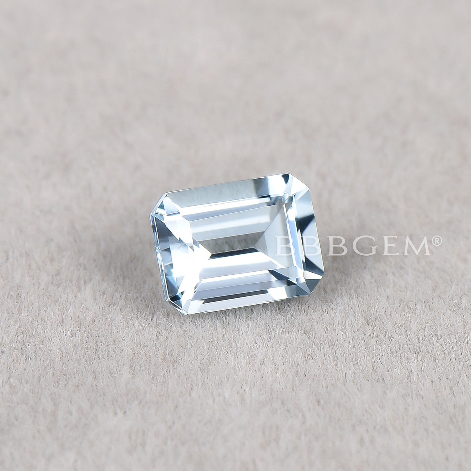 Wholesale Natural Aquamarine Loose Gemstones - Emerald Cut Blue Aquamarine for Jewelry Making, Engagement Rings & Healing Crystals