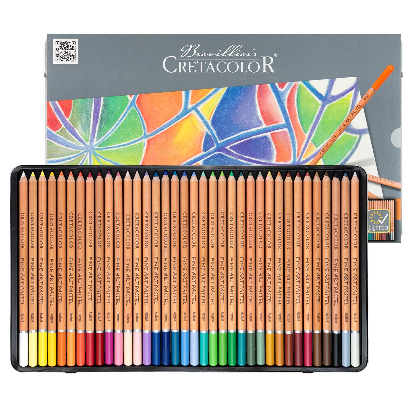 Cretacolor 36-Piece Fine Art Pastel Pencil Set - Professional Soft Pastel Drawing Pencils for Artists, Sketching & Coloring | Ideal for Portraits, Landscapes & Mixed Media Art