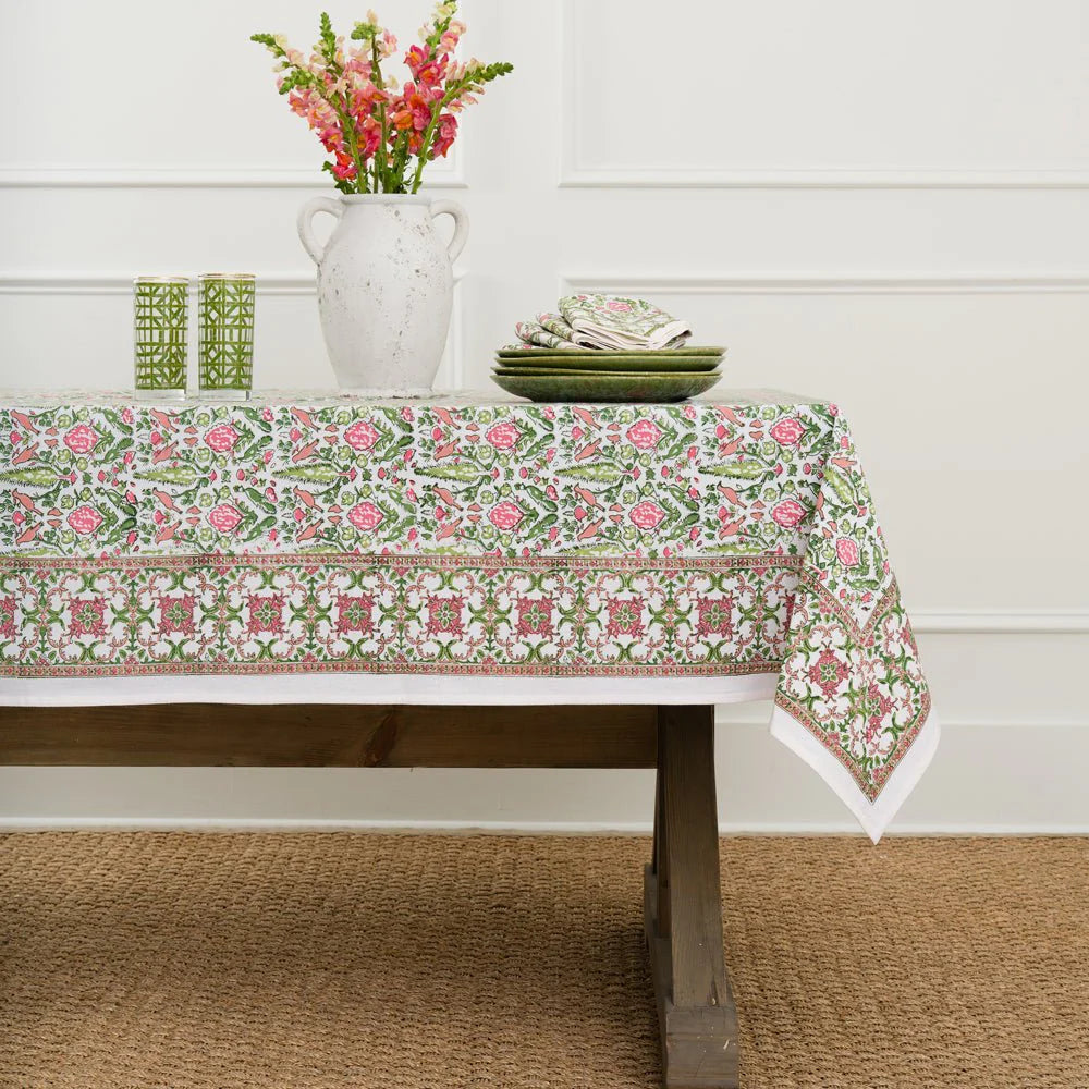 Dove & Cypress Pink and Green Collection - Elegant Home Decor for Living Room, Bedroom, and Office Spaces