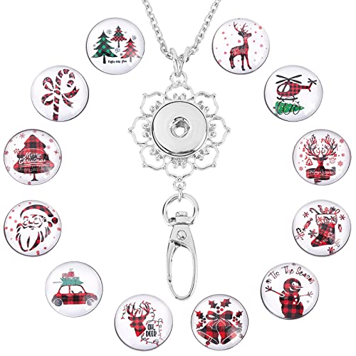 1+12 Xmas Button Lanyard