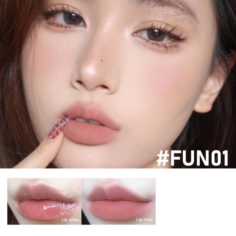 LEEMEMBER Fun Double Ended Lip Gloss - Long Lasting, Non-Sticky Lip Glaze for Day & Night Wear - Perfect for Parties, Dates, and Everyday Makeup Looks