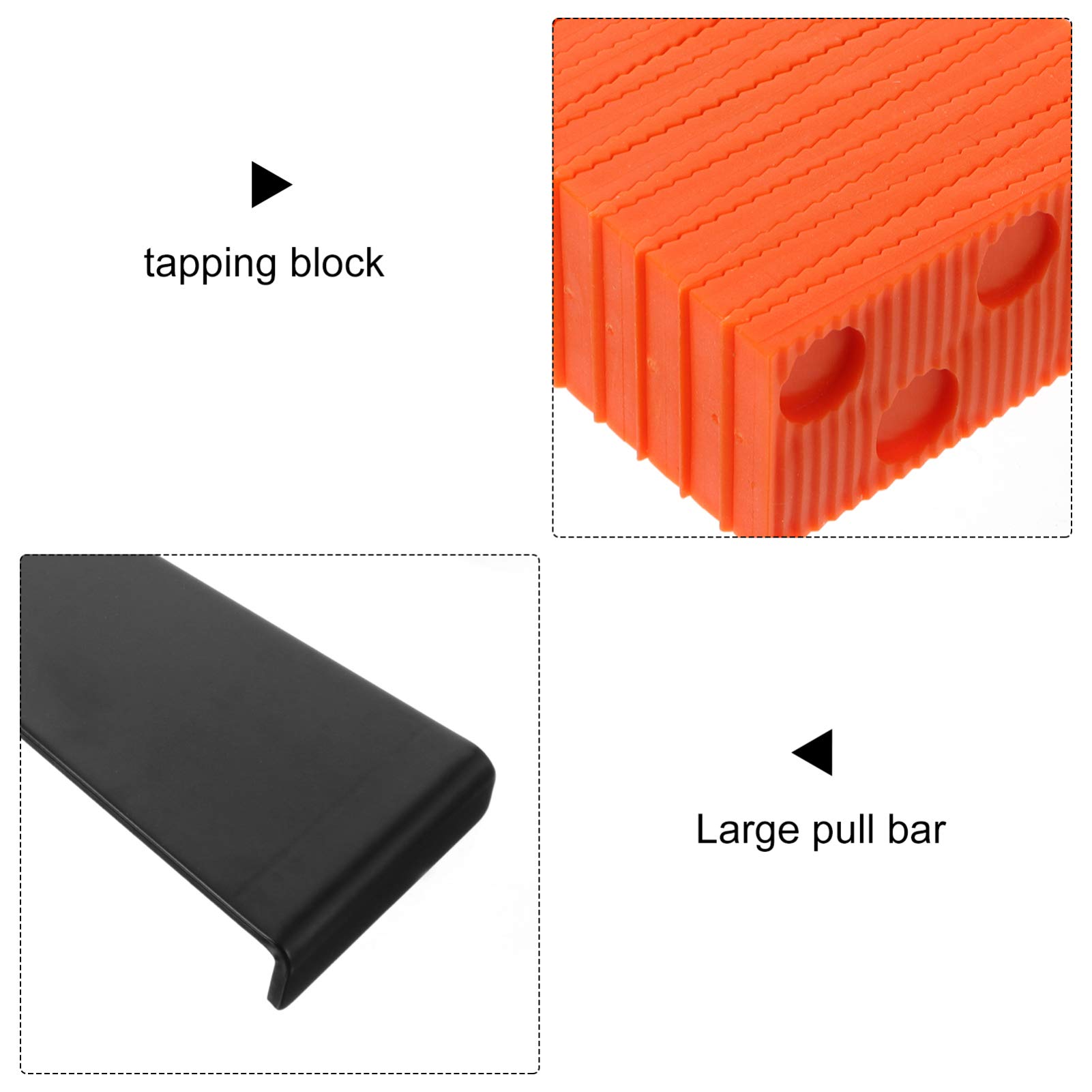 ULTECHNOVO Wood Flooring Installation Tools Kit - Tapping Bar, Spacers, Hammer & More for Hardwood Floor DIY Projects - Perfect for Home Renovation & Professional Use