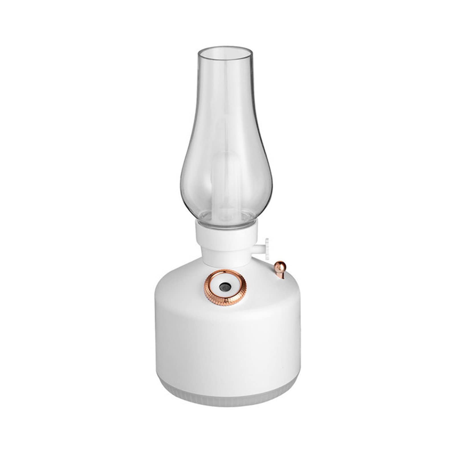 Retro Humidifier Lamp - 1200mAh Rechargeable Wireless Aroma Diffuser with Essential Oils & 7-Color LED Lights, Cool Mist for Home, Office, Bedroom, Nursery, and Car - Quiet Air Humidifier for Better Sleep and Relaxation