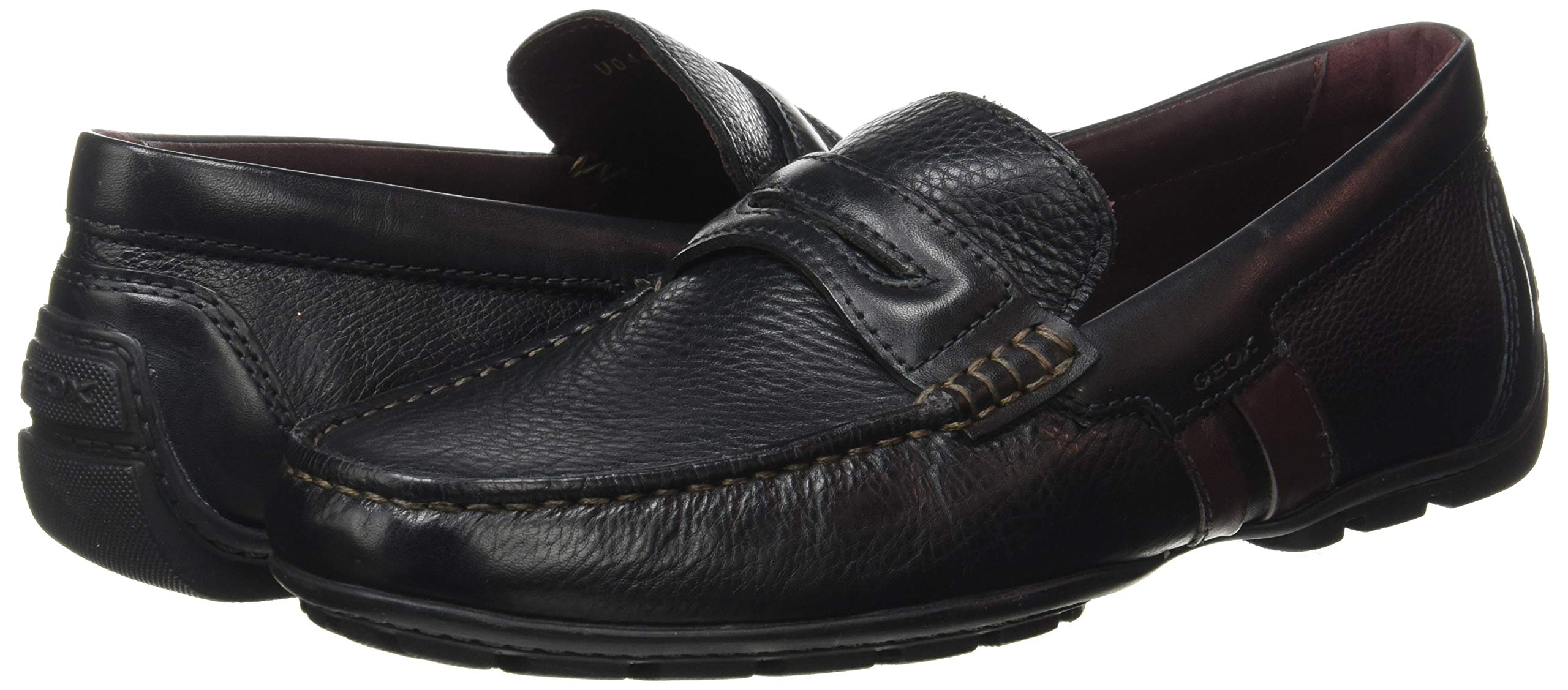 Geox Men's Moccasin Shoes - Comfortable & Stylish Leather Loafers for Casual Wear | Perfect for Office, Travel & Everyday Use