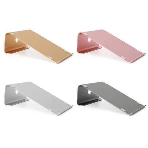 Premium Aluminum Alloy Laptop Stand for 11-17 Inch Notebooks & Tablets - Adjustable Ergonomic Cooling Riser for Home, Office & Travel Use