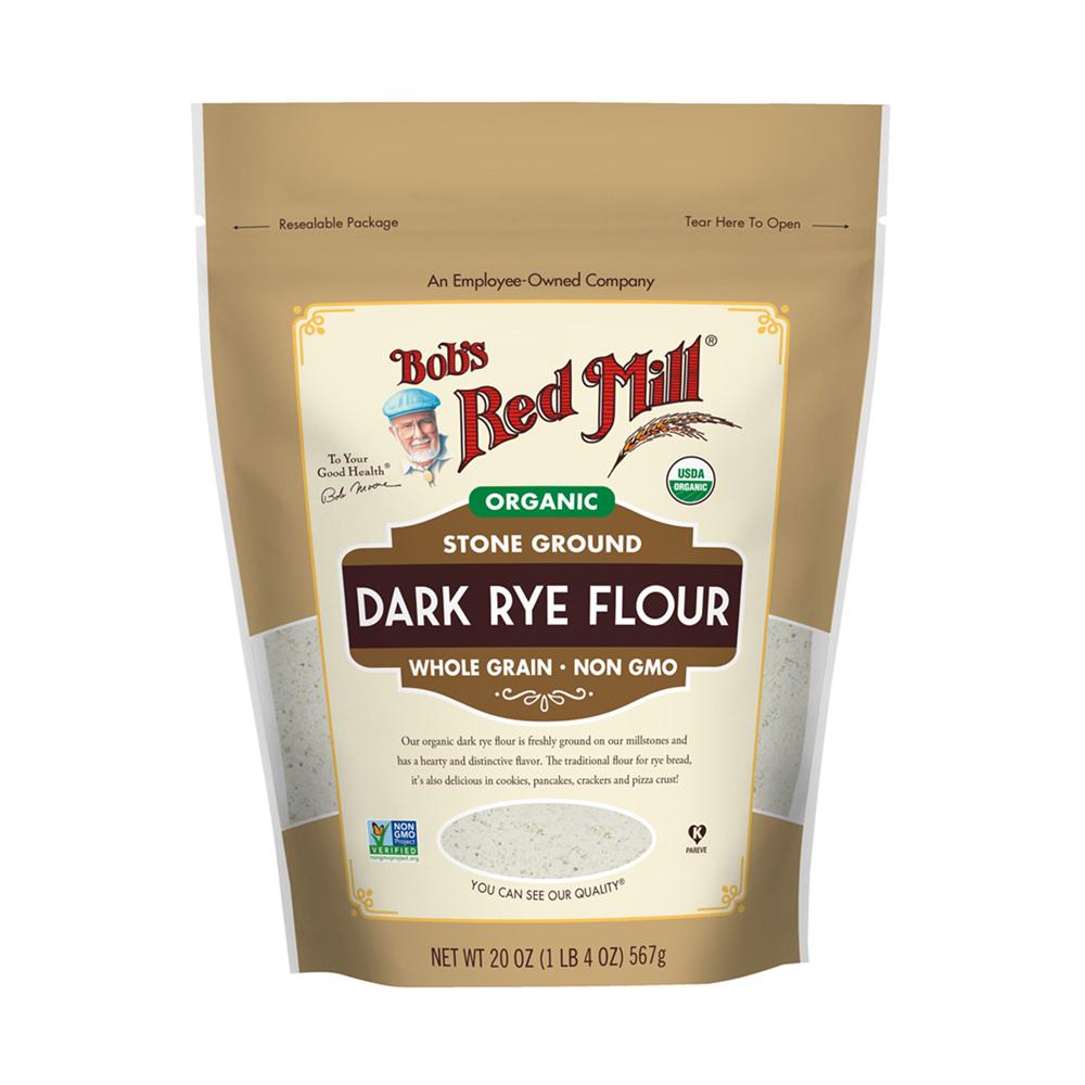Organic Dark Rye Flour by Bob's Red Mill - Premium Baking Flour for Artisan Bread, Sourdough & Healthy Recipes | Perfect for Home Bakers & Professional Chefs