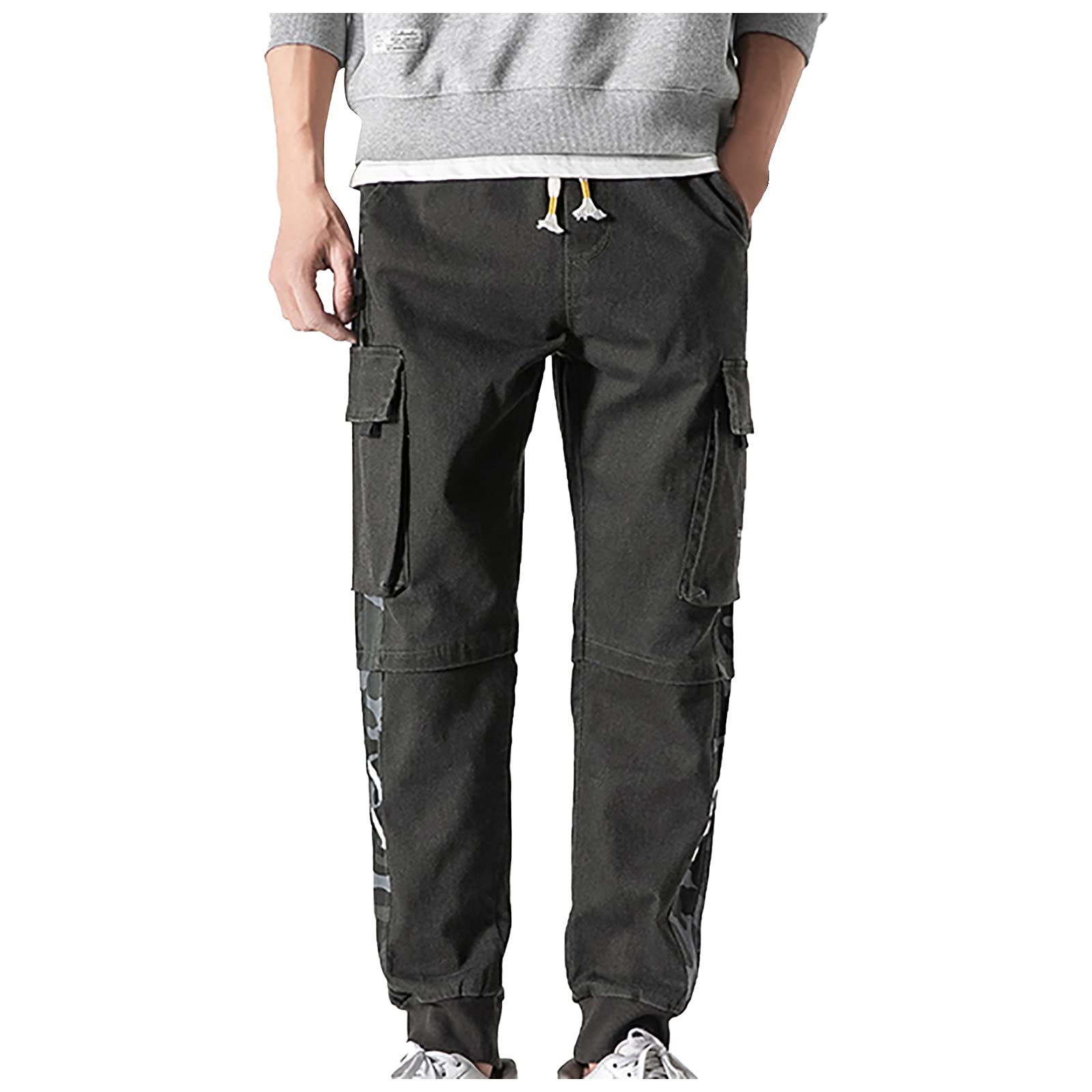 **Men's Classic Cargo Combat Work Pants - Relaxed Fit Twill Safety Pants for Outdoor, Work & Casual Wear**