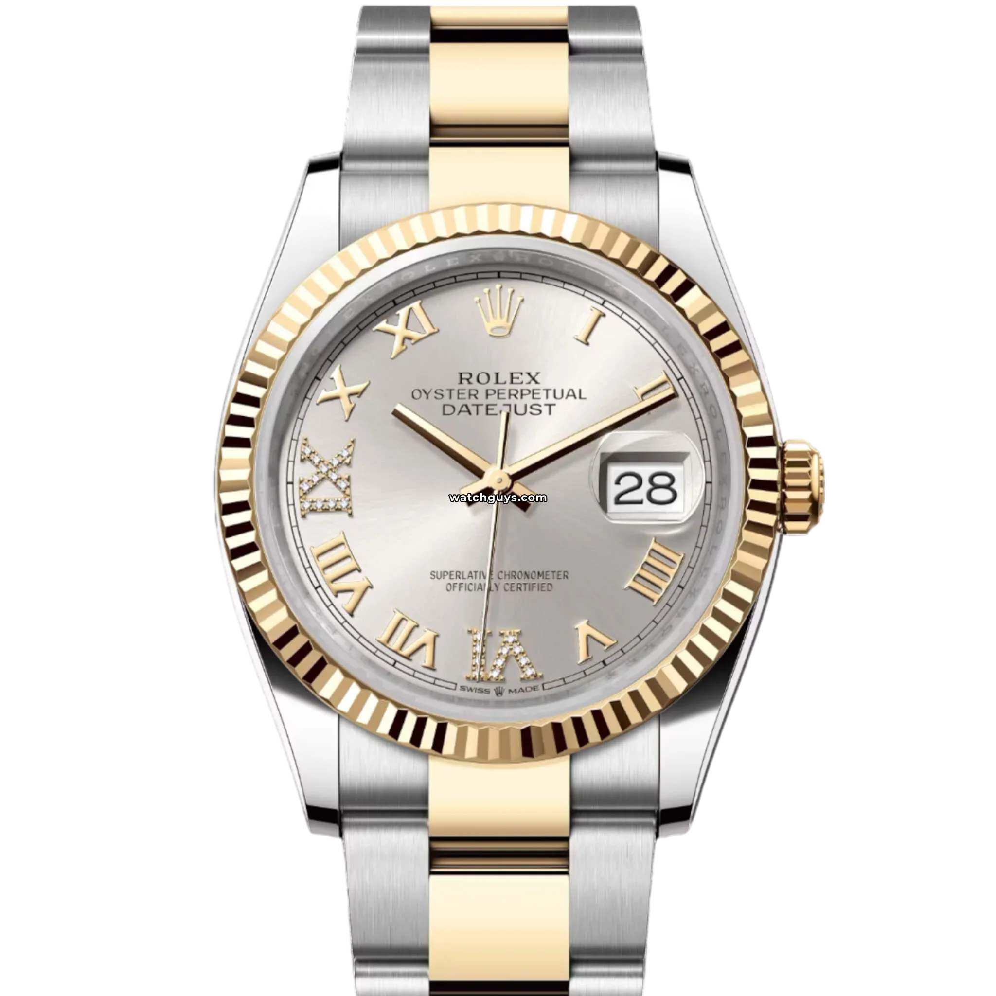 Rolex Datejust 126233 Men's Watch - Silver Dial, Roman Numerals, Oyster Bracelet - Luxury Dress Watch for Business & Formal Occasions