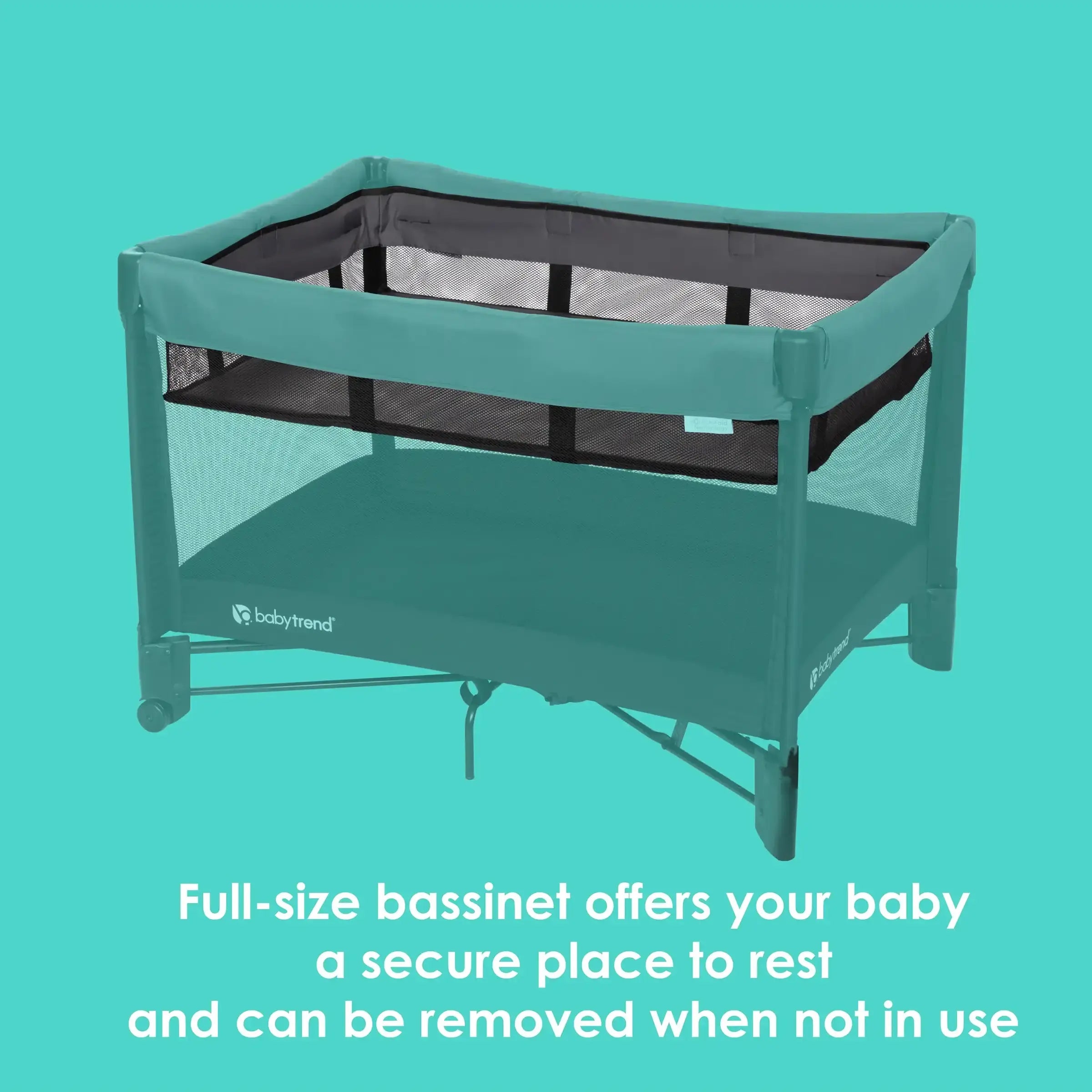 Comet Stellar 3-in-1 Quick Fold Playard - Portable Baby Crib, Bassinet & Changing Station | Dash Black (Kohl's Exclusive) | Perfect for Travel, Nursery & On-the-Go Parents