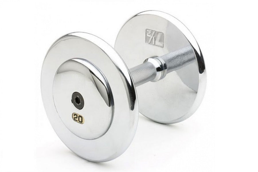 Ivanko Steel & Chrome Fixed Dumbbells - Premium Weight Lifting Equipment for Home Gym & Strength Training - Perfect for Bodybuilding, CrossFit, and Fitness Workouts