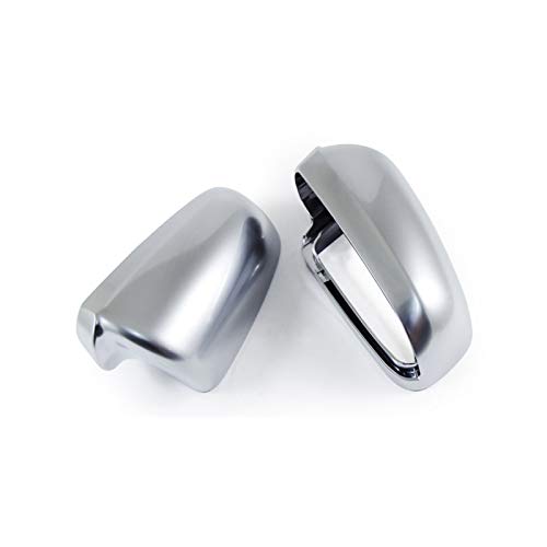 KUNFINE Pair Chrome Rear View Mirror Covers for Audi A3 A4 A6 2002-2008 - Replacement Side Mirror Shell Caps - Enhance Style & Protection for Daily Driving & Car Shows