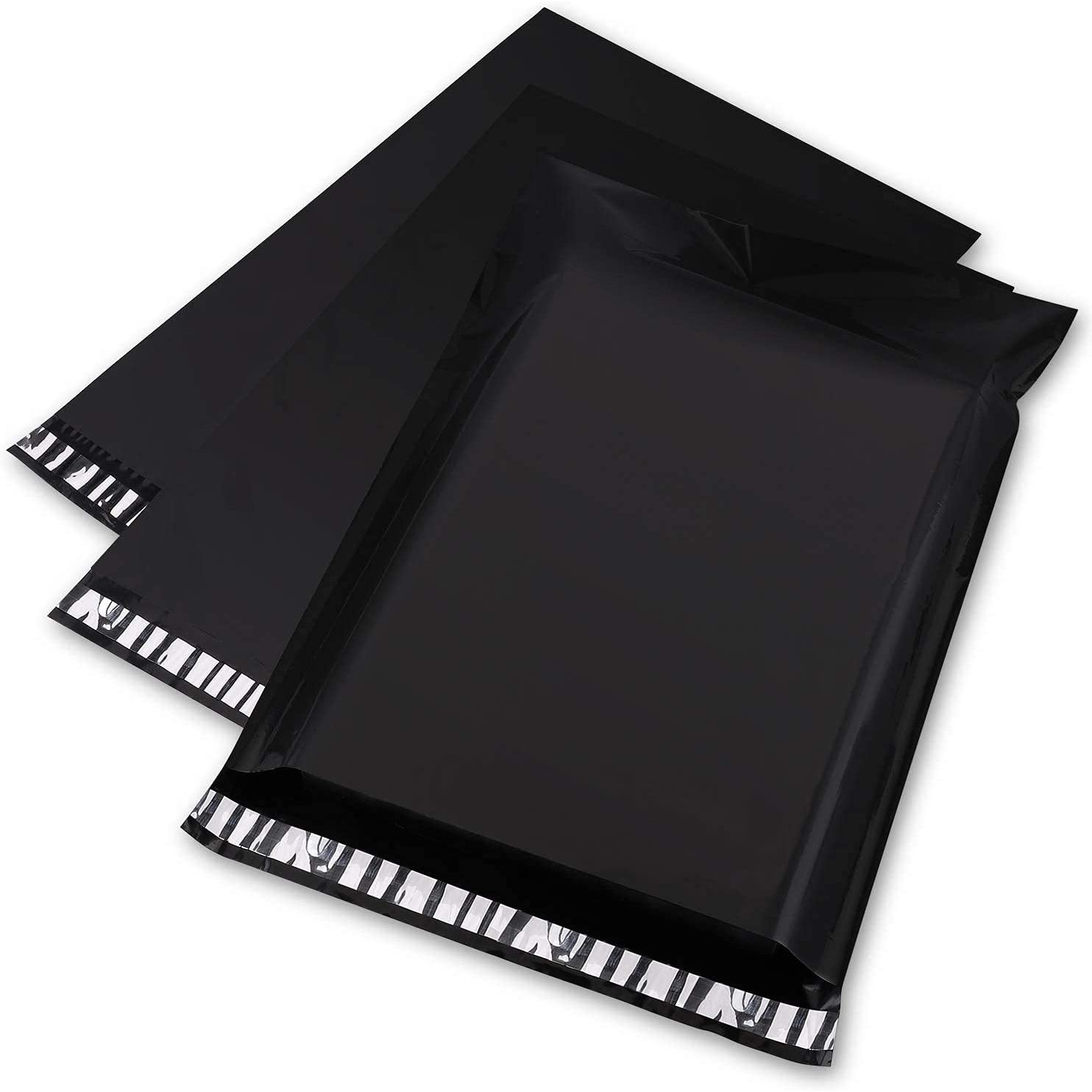 12x15.5 Inch Black Poly Mailer Envelopes - Waterproof Shipping Bags for Ecommerce, Clothing & Small Packages | Perfect for Online Stores, Amazon FBA & USPS Shipping
