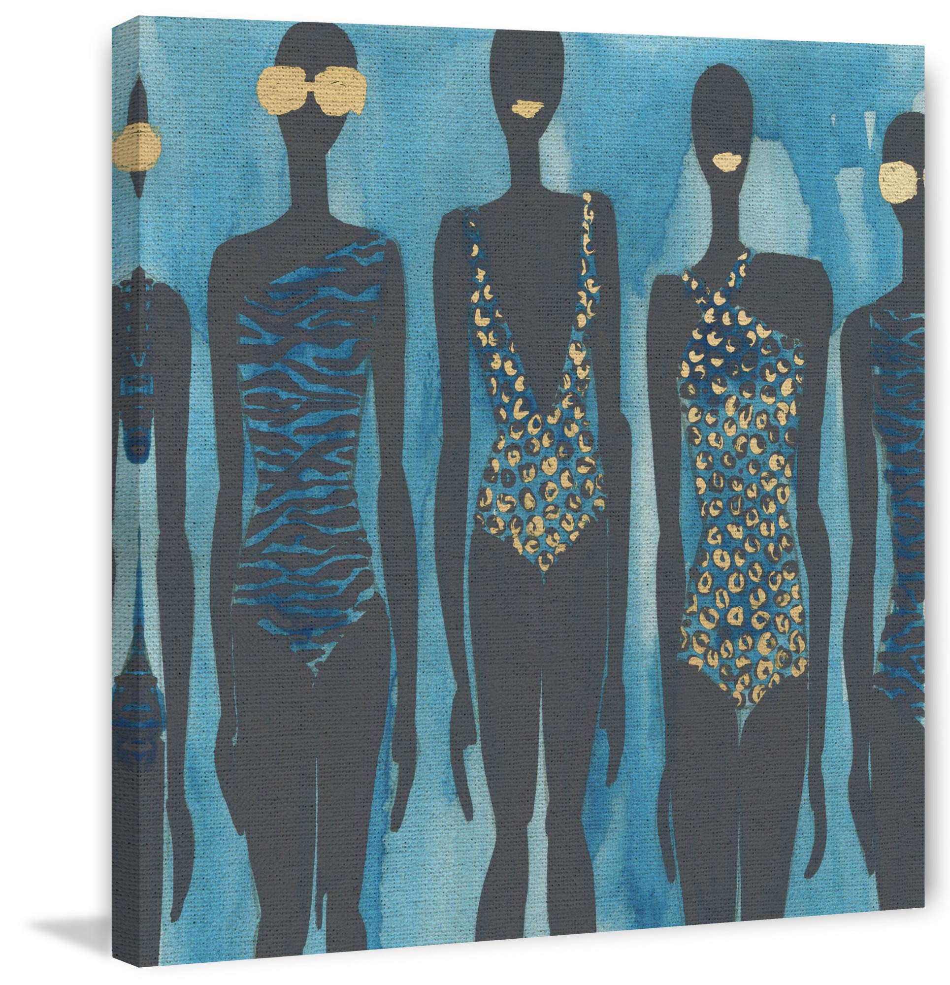 Bikini Class II Painting Print on Wrapped Canvas - Marmont Hill Inc | Beach & Summer Home Decor | Perfect for Living Room, Bedroom & Coastal Style Interiors