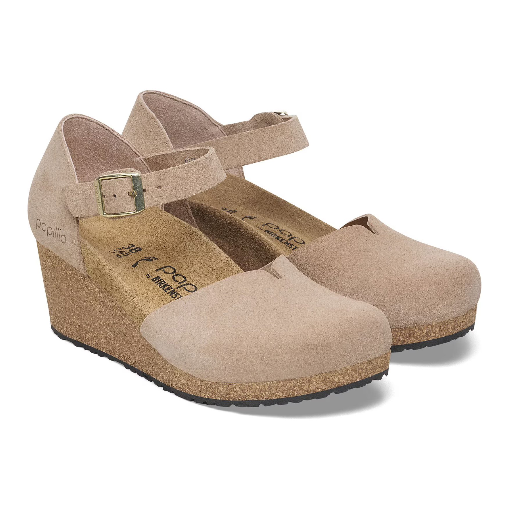 Birkenstock Women's Mary Jane Shoes - Genuine Suede Leather Comfort Sandals in Warm Sand | Perfect for Casual Wear, Office & Everyday Comfort