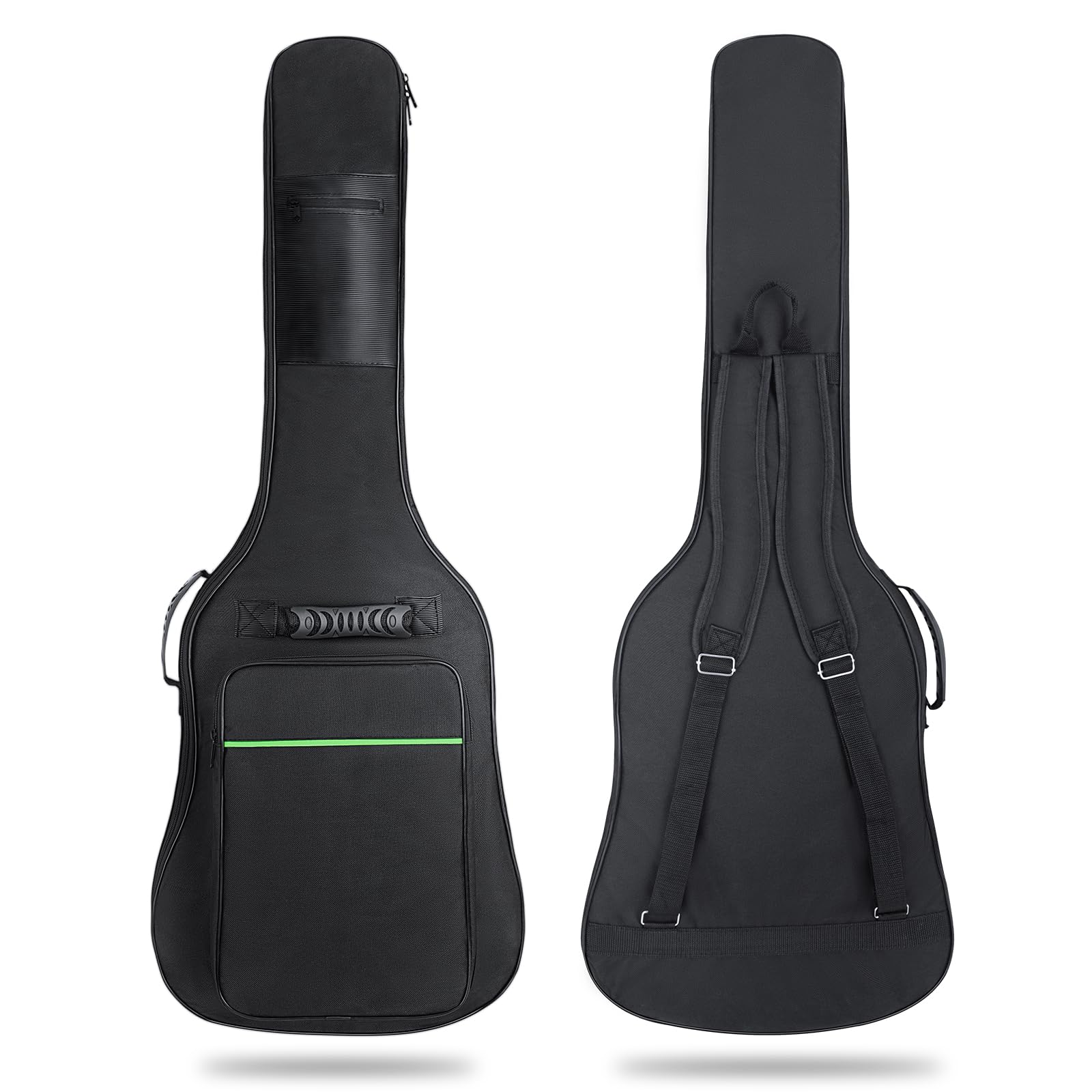 39 Inch Electric Guitar Gig Bag - 7mm Thick Padding, Waterproof & Durable Case with Neck Strap & Multiple Pockets (Black) - Perfect for Travel, Gigging & Electric Guitar Storage