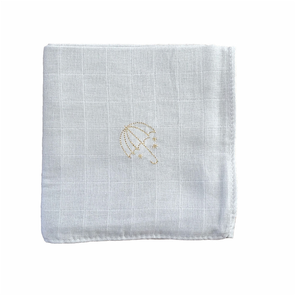 Barnabe Gris Souris Muslin - Soft and Breathable Cotton Fabric for Baby Clothes, Swaddles & Nursery Decor | Perfect for Newborn Essentials, DIY Sewing Projects and Home Textiles
