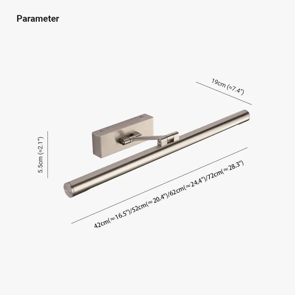 Nickel Linear LED Bathroom Mirror Lights - Modern Vanity Lighting for Makeup & Shaving - Perfect for Bathrooms, Dressing Rooms & Luxury Hotels