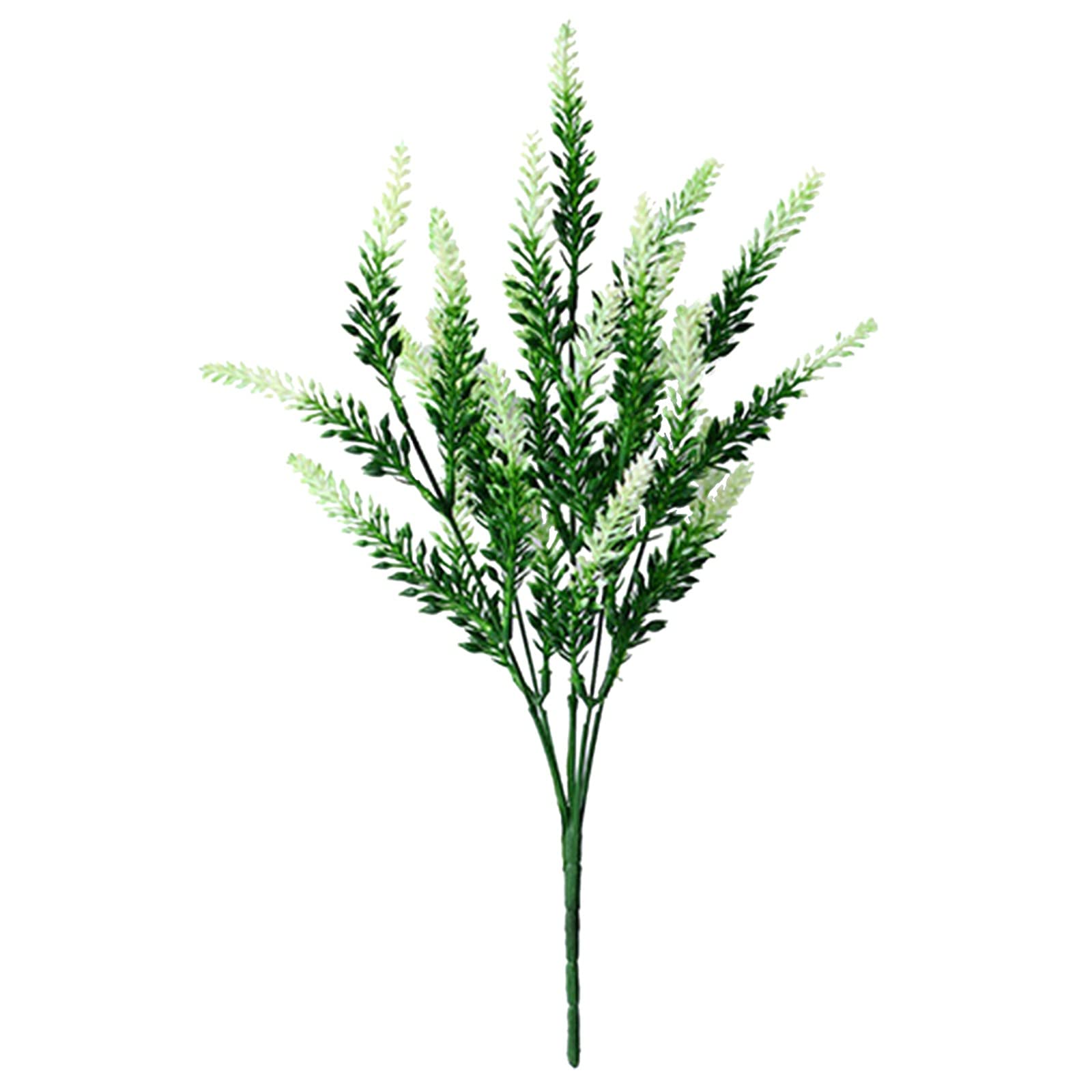 Vic2Vic Artificial Lavender Flowers - 12 Stems Faux Purple Plastic Flowers for Home Decor, Garden, Planter, Wedding, Office & Party Decoration (White, One Size) - Perfect for Indoor & Outdoor Use