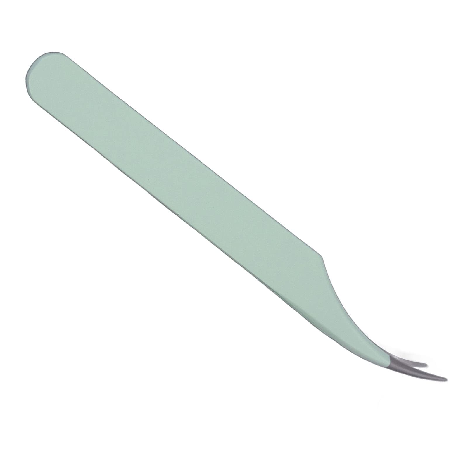 Professional Ergonomic Curved Stainless Steel Eyelash Extension Tweezers - Precision Lash Separator for Salon & Home Use - Perfect for Volume, Classic & Hybrid Lash Extensions
