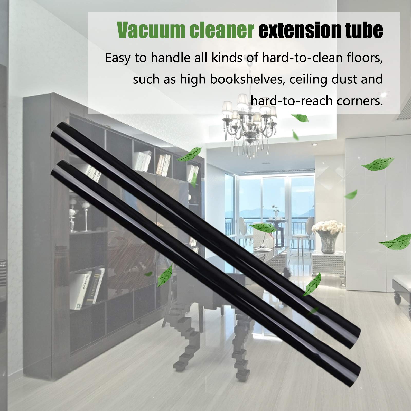 3-Pack Vacuum Cleaner Extension Wands (1-1/4