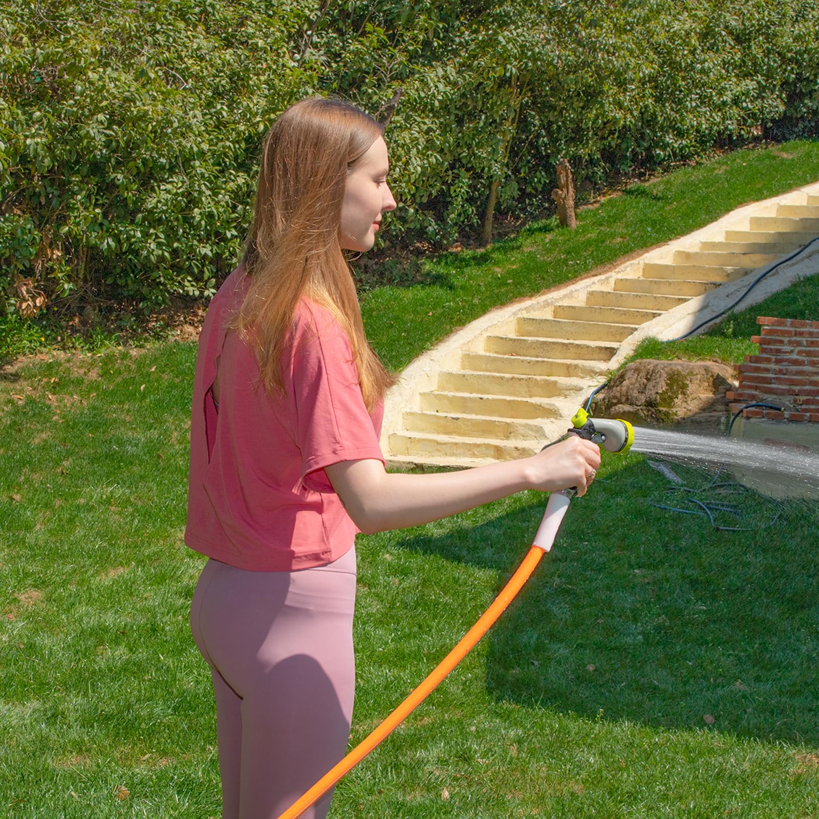 Fevone 50ft Heavy Duty Garden Hose - 5/8