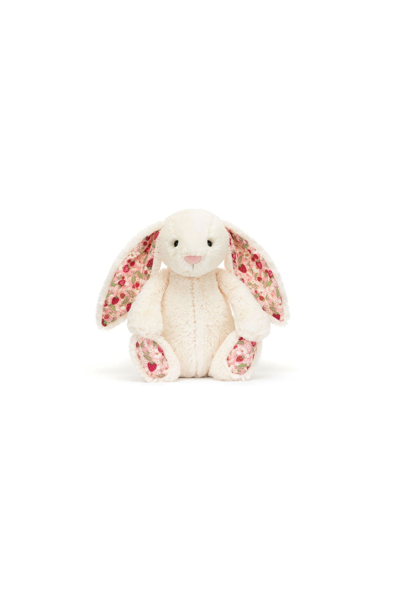 Jellycat Blossom Cream Bunny 'Berry' - Soft Plush Stuffed Animal Toy for Babies, Kids & Nursery Decor | Perfect for Gifts, Cuddling & Themed Room Decorations
