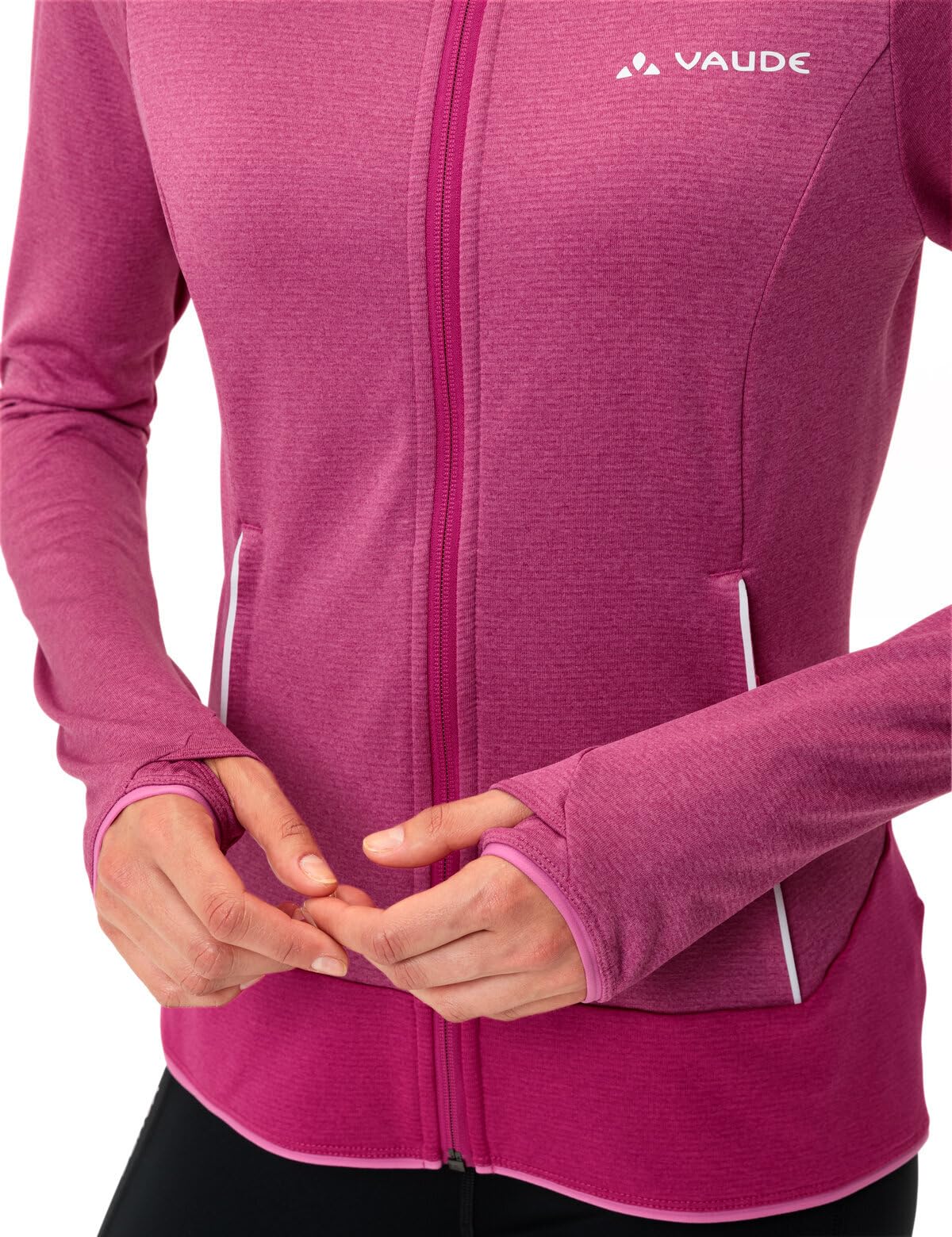 VAUDE Women's Tekoa Fleece Jacket II - Lightweight Warm Winter Fleece Jacket for Hiking, Camping & Outdoor Activities