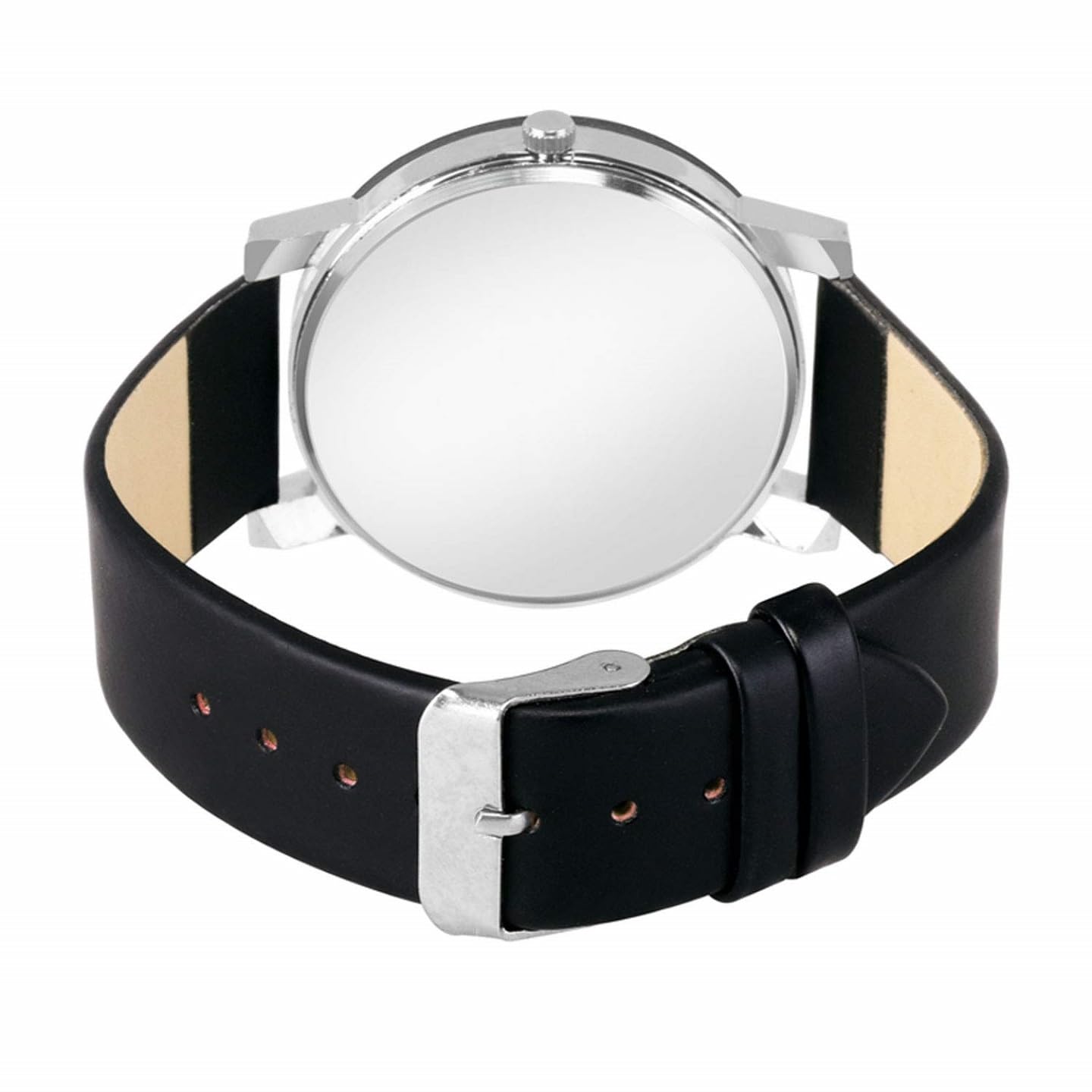 Laksh Analog Black Dial Women's Watch (SR-504 AT-504) - Leather Strap, Classic Design for Office, Party & Everyday Wear