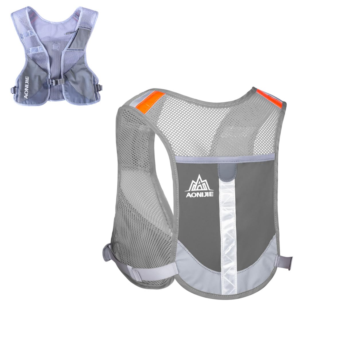 Ultralight Reflective Running Vest Backpack - Hydration Pack for Marathon, Trail Hiking & Outdoor Sports - High Visibility Safety Gear for Night Running & Adventure Activities