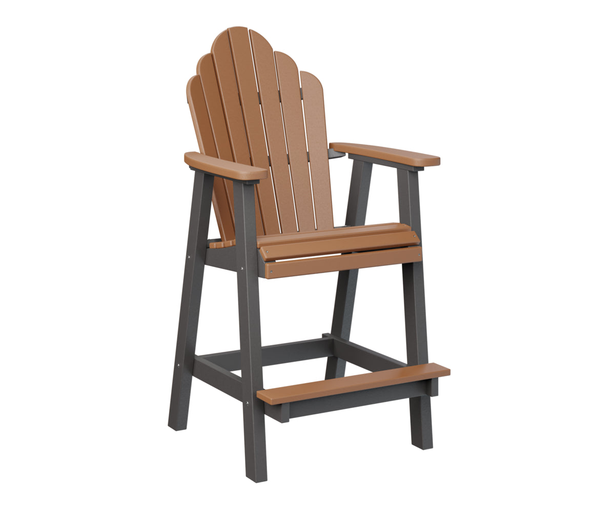 Berlin Gardens Cozi Back Bar Chair - Comfortable Counter Height Stool for Kitchen, Bar & Outdoor Use - Perfect for Dining, Entertaining & Relaxing