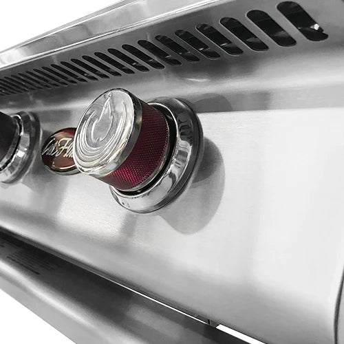 Cal Flame G SERIES 4 Burner Built-in Natural Gas Grill BBQ18G04 - Outdoor Kitchen & Backyard BBQ Cooking for Parties & Family Gatherings