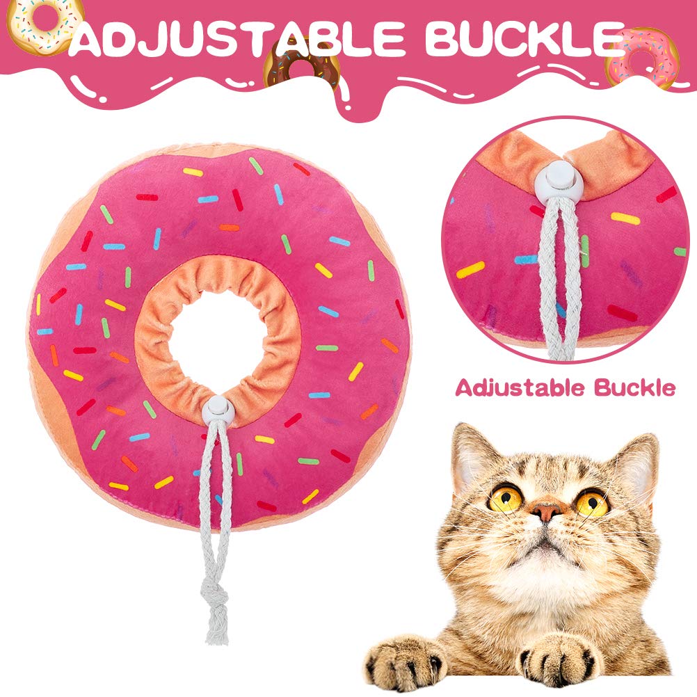 BINGPET Soft Adjustable Donut Recovery Collar for Cats & Small Dogs - Post-Surgery Protective E-Collar, Comfortable Pet Neck Cone for Kittens & Puppies | Perfect for Wound Healing, Spay/Neuter Recovery & Preventing Licking/Biting