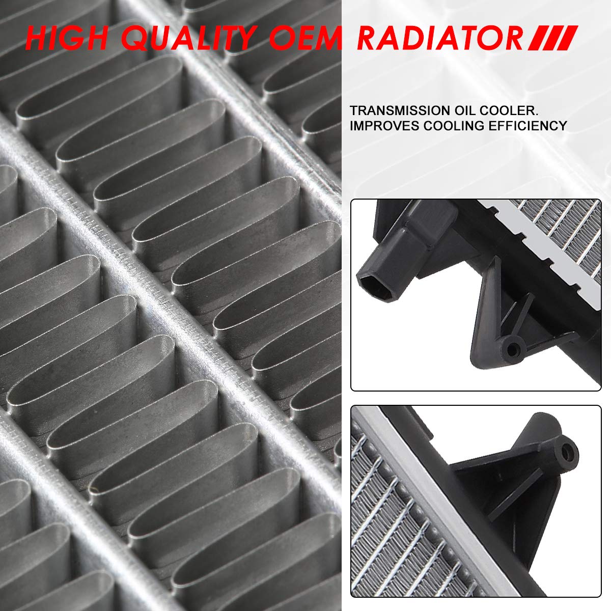 Auto Dynasty Radiator Compatible with 2013-2016 VW Jetta & Passat 1.4L Hybrid 2.0L TDI AT - DPI 13273 OEM Style 1-Row Aluminum Core Cooling Radiator - Perfect for Engine Overheating Prevention & Performance Upgrades