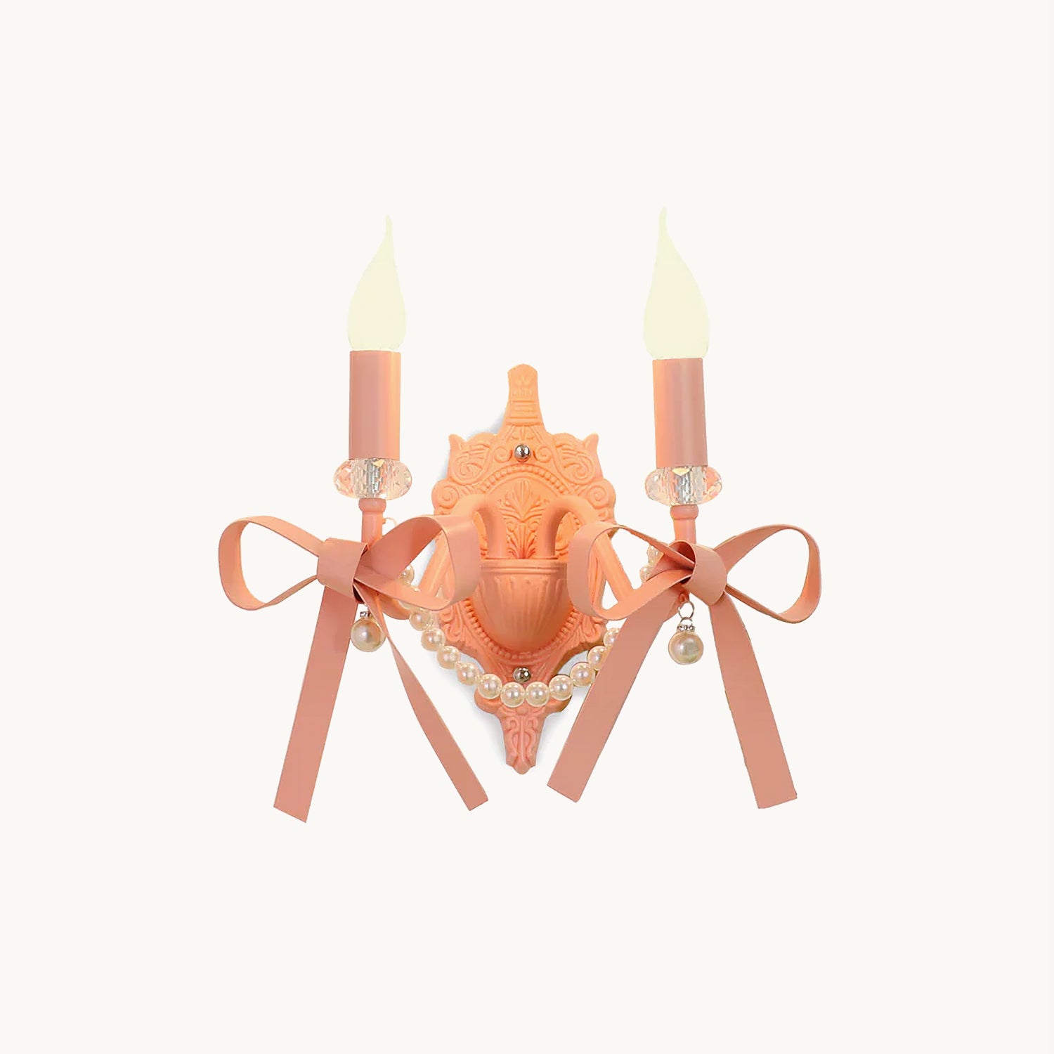 Elegant Bow Tie Candlestick Wall Lamp - Vintage Sconce Lighting for Dining Room, Bedroom & Hallway - Perfect for Romantic Ambiance & Home Decor