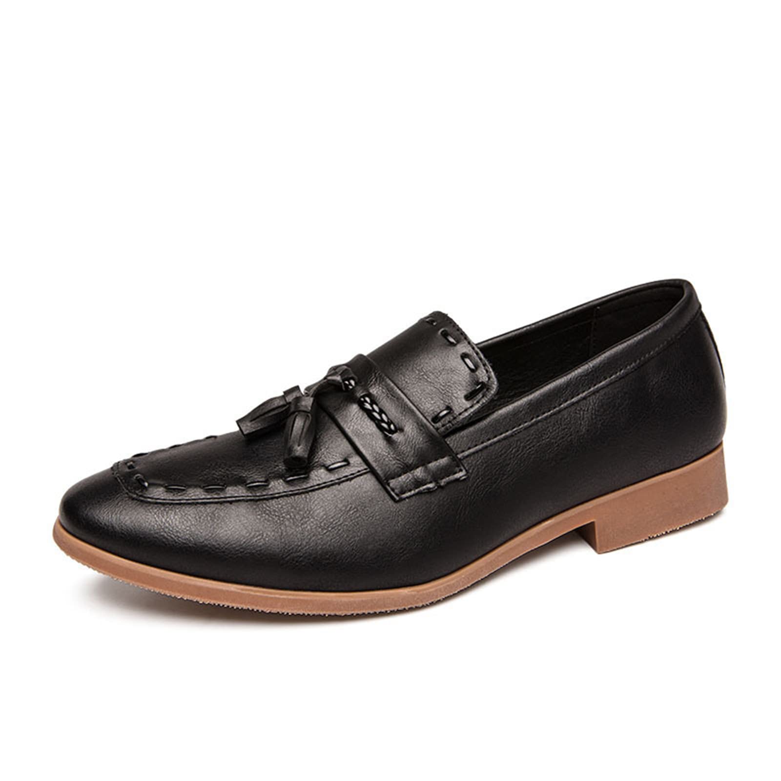 Men's Breathable Business Dress Shoes - Comfortable Leather Oxford Shoes for Work, Driving & Outdoor Activities | Perfect for Office, Commuting & Casual Wear