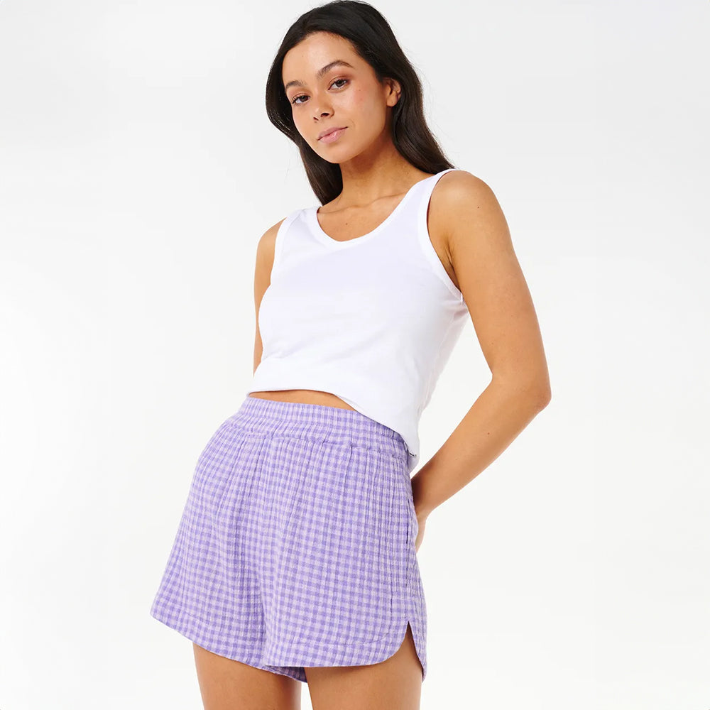 Rip Curl Women's Premium Surf Check Shorts - Quick-Dry, Comfortable & Stylish for Surfing, Beach & Outdoor Activities