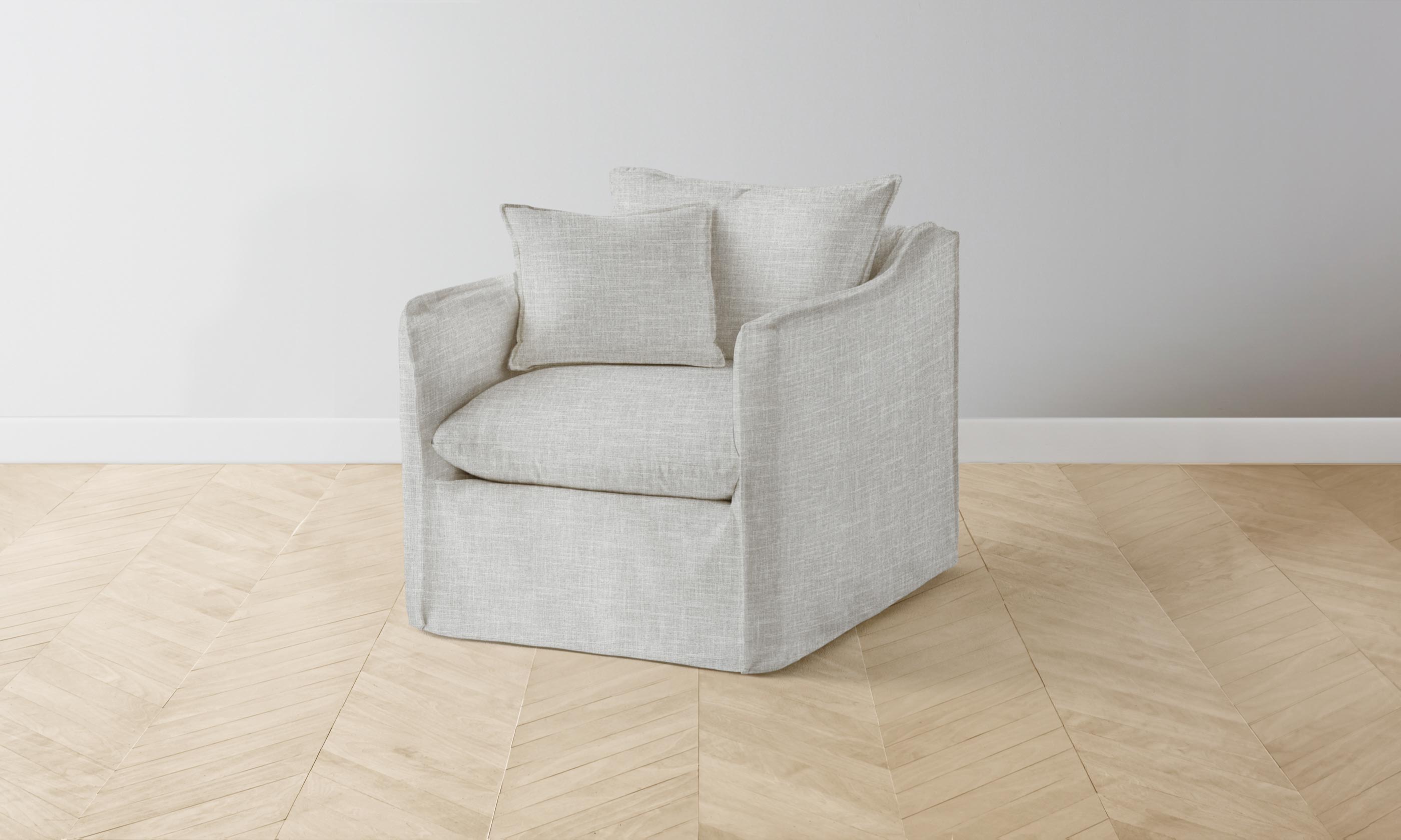 Dune Swivel Chair - Modern Performance Woven Chenille Upholstery with Sturdy Steel Frame - Perfect for Living Room, Office, or Lounge Relaxation