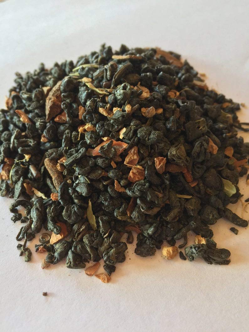 Organic Green Chai Loose Leaf Tea - 1 lb Bag | Premium Ayurvedic Herbal Blend for Energy & Relaxation | Perfect for Morning Boost, Afternoon Pick-Me-Up & Evening Unwinding